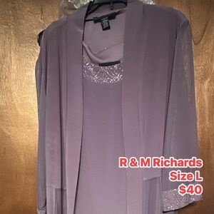 R&M Richards Mauve Ensemble with Sequins